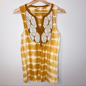 Anthropologie Floreat Tie Dye Sleeveless Top